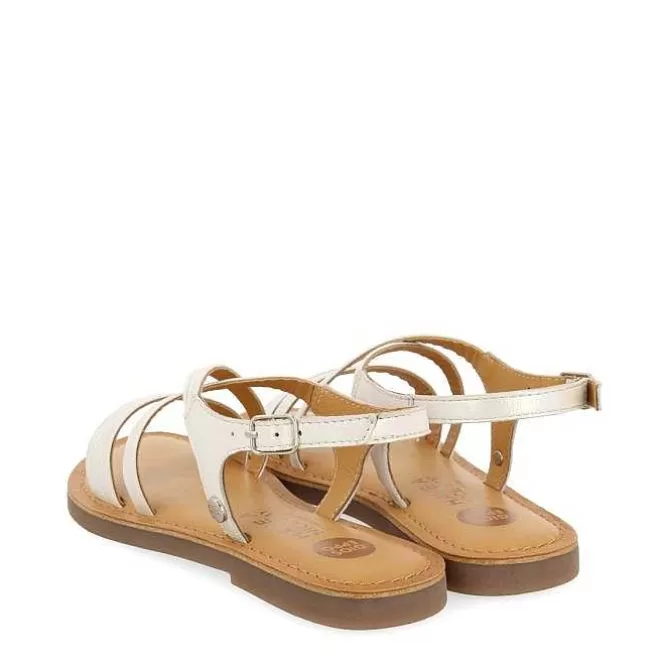 Niñas | Sandalias<Gioseppo Sandalias Tiras Tubulares De Piel Blancas Para Nina Y Nino Anexo