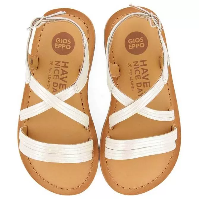 Niñas | Sandalias<Gioseppo Sandalias Tiras Tubulares De Piel Blancas Para Nina Y Nino Kerrier