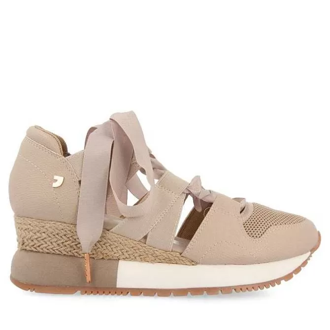 Sandalias Deportivas<Gioseppo Sneakers Alpargata Beige Para Mujer Lizarda