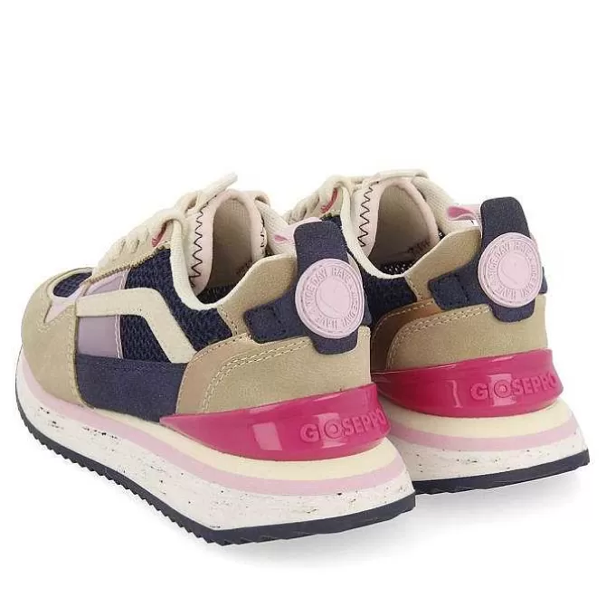 Niñas | Zapatillas<Gioseppo Sneakers Azul Marino Con Textura Y Contraste De Color Para Nina Y Nino Poway