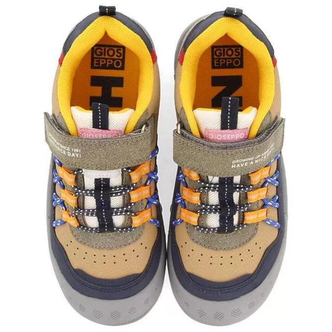 Niños | Zapatillas<Gioseppo Sneakers Beige Estilo Californiano Con Cierres Ajustables Para Nino Y Nina