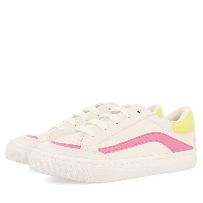 Niñas | Zapatillas<Gioseppo Sneakers Blancas Con Detalles De Colores Nina Y Nino Cusick