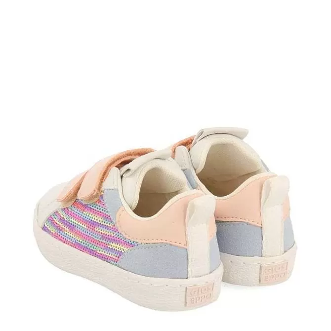 Niñas | Zapatillas<Gioseppo Sneakers Blancas Con Lentejuelas Multicolor Nina Y Nino Glenvar