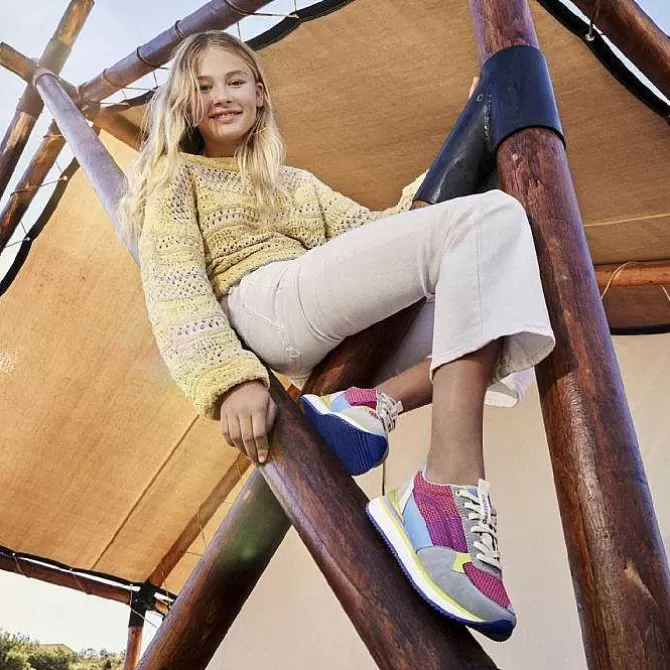 Niñas | Zapatillas<Gioseppo Sneakers Rosa Con Textura Y Contraste De Color Para Nina Y Nino Poway