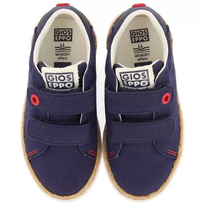 Niños | Zapatillas<Gioseppo Zapatillas Azul Marino Con Detalle De Rafia Y Decoraciones De Color Para Nino Y Nina Viera