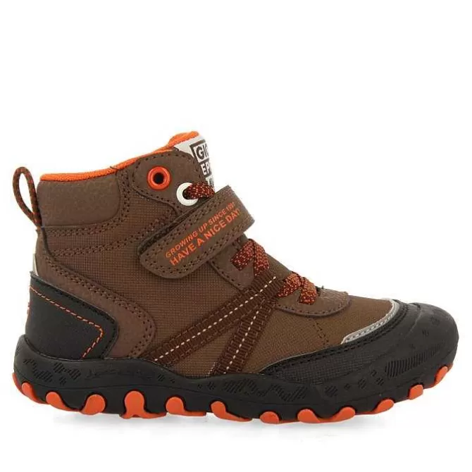Niños | Zapatillas<Gioseppo Zapatillas Deportivas De Nino Gerlos En Color Marron Tipo Bota De Montana